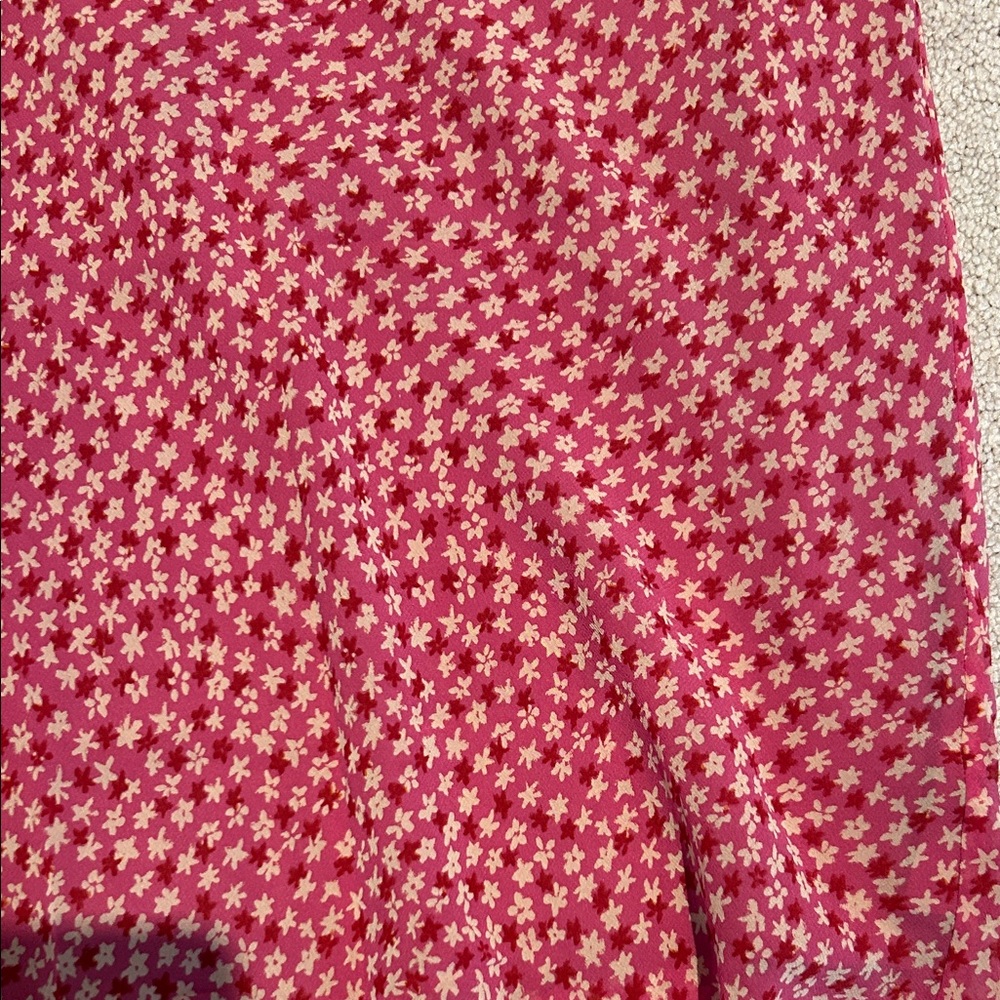 Banana Republic Red and White Floral skirt vintage 90’s - Picture 3 of 6